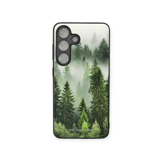Samsung S24+ suojakuori – Metsämaisema ja suojaava Arctic Shield -kuori