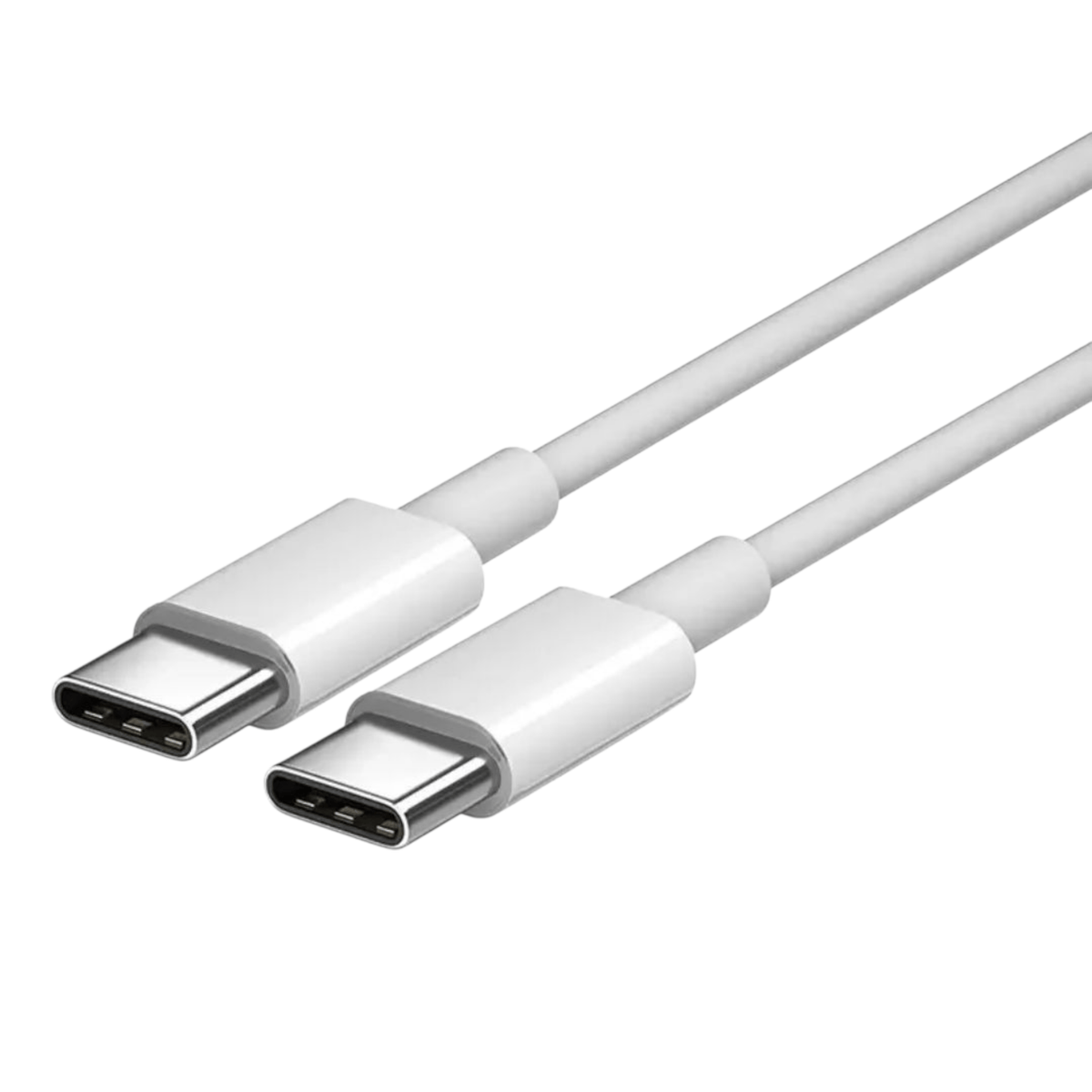 Valkoinen USB‑C pikalatauskaapeli 60W 1m